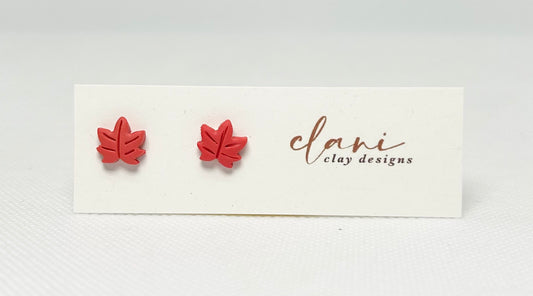 Maple leaf studs